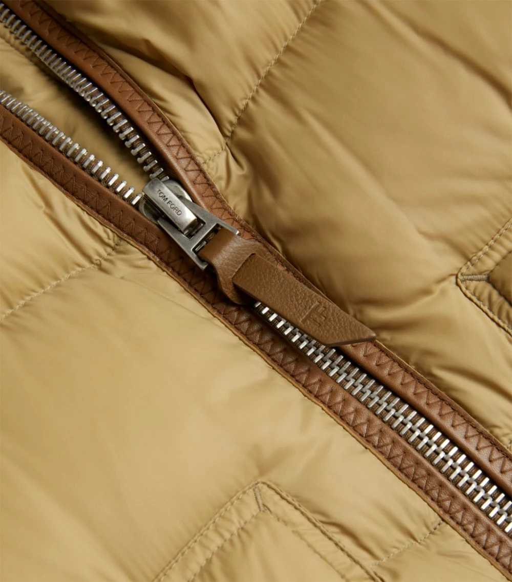 TOM FORD Lightweight Quilted Gilet 272 LT BGE SLD Gilets 5 TOM FORD Lightweight Quilted Gilet 272 LT BGE SLD Gilets - Image 5