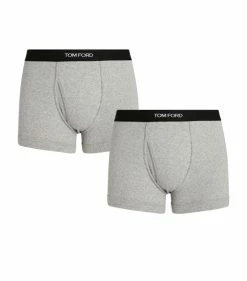 TOM FORD Logo Trunks (Pack of 2) 020LT GREY Boxers