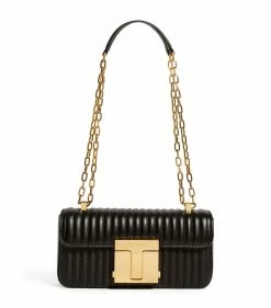 TOM FORD Medium 001 Matelassé Leather Shoulder Bag u9000 Top Handle Bags