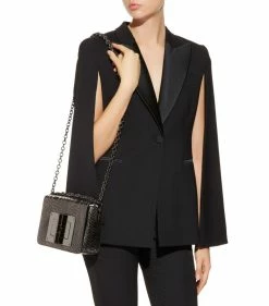 TOM FORD Medium Python Natalia Bag GUN Shoulder Bags