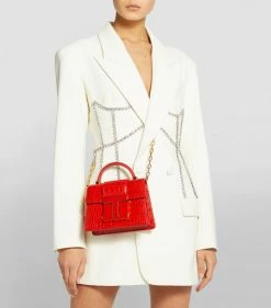 TOM FORD Mini Croc-Embossed Leather 001 Top-Handle Bag U3106 Top Handle Bags -Tom Ford Store tom ford mini croc embossed leather 001 top handle bag 16792202 33096852 1000