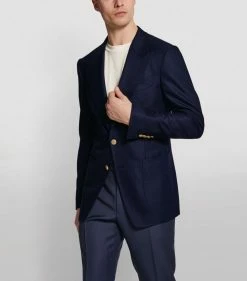 TOM FORD Shelton Single-Breasted Blazer NAVY Blazers -Tom Ford Store tom ford shelton single breasted blazer 15191419 25933044 1000