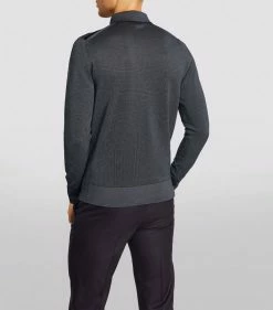 TOM FORD Silk-Cashmere Polo Shirt 402 DK BLU SLD Polo Shirts -Tom Ford Store tom ford silk cashmere polo shirt 17068357 34137495 1000