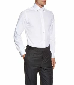 TOM FORD Slim-Fit French Cuff Shirt 100 WHT SLD Formal Shirts -Tom Ford Store tom ford slim fit french cuff shirt 14951104 29168763 1000