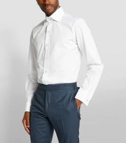 TOM FORD Slim-Fit French Cuff Shirt 100 WHT SLD Formal Shirts -Tom Ford Store tom ford slim fit french cuff shirt 14951104 29177020 1000