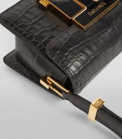TOM FORD Small Crocodile T Clasp Shoulder Bag u9000 Shoulder Bags -Tom Ford Store tom ford small crocodile t clasp shoulder bag 16454899 31890733 1000