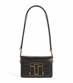 TOM FORD Small Crocodile T Clasp Shoulder Bag u9000 Shoulder Bags