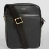 TOM FORD Small Leather Messenger Bag BLK BLK Messenger Bags