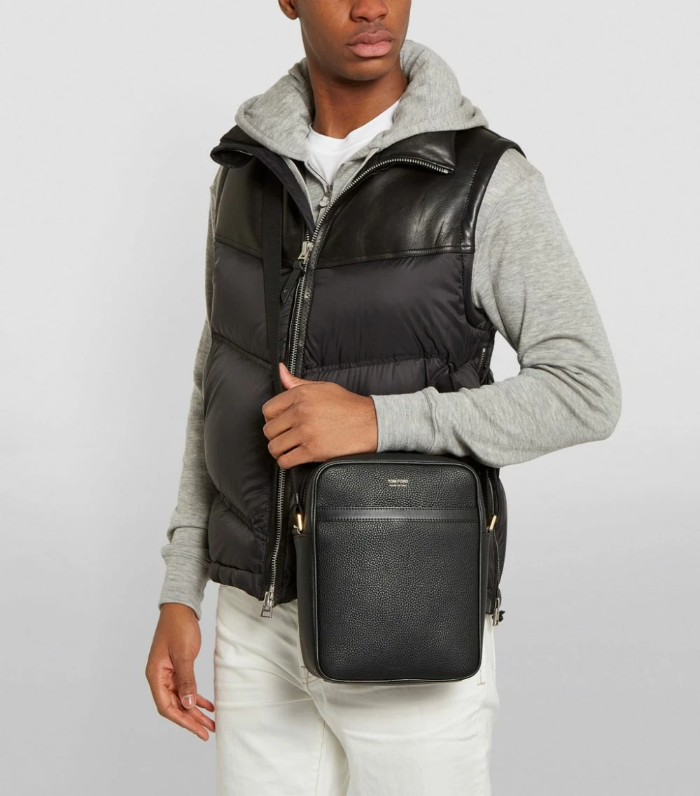 TOM FORD Small Leather Messenger Bag BLK BLK Messenger Bags 5 TOM FORD Small Leather Messenger Bag BLK BLK Messenger Bags - Image 5