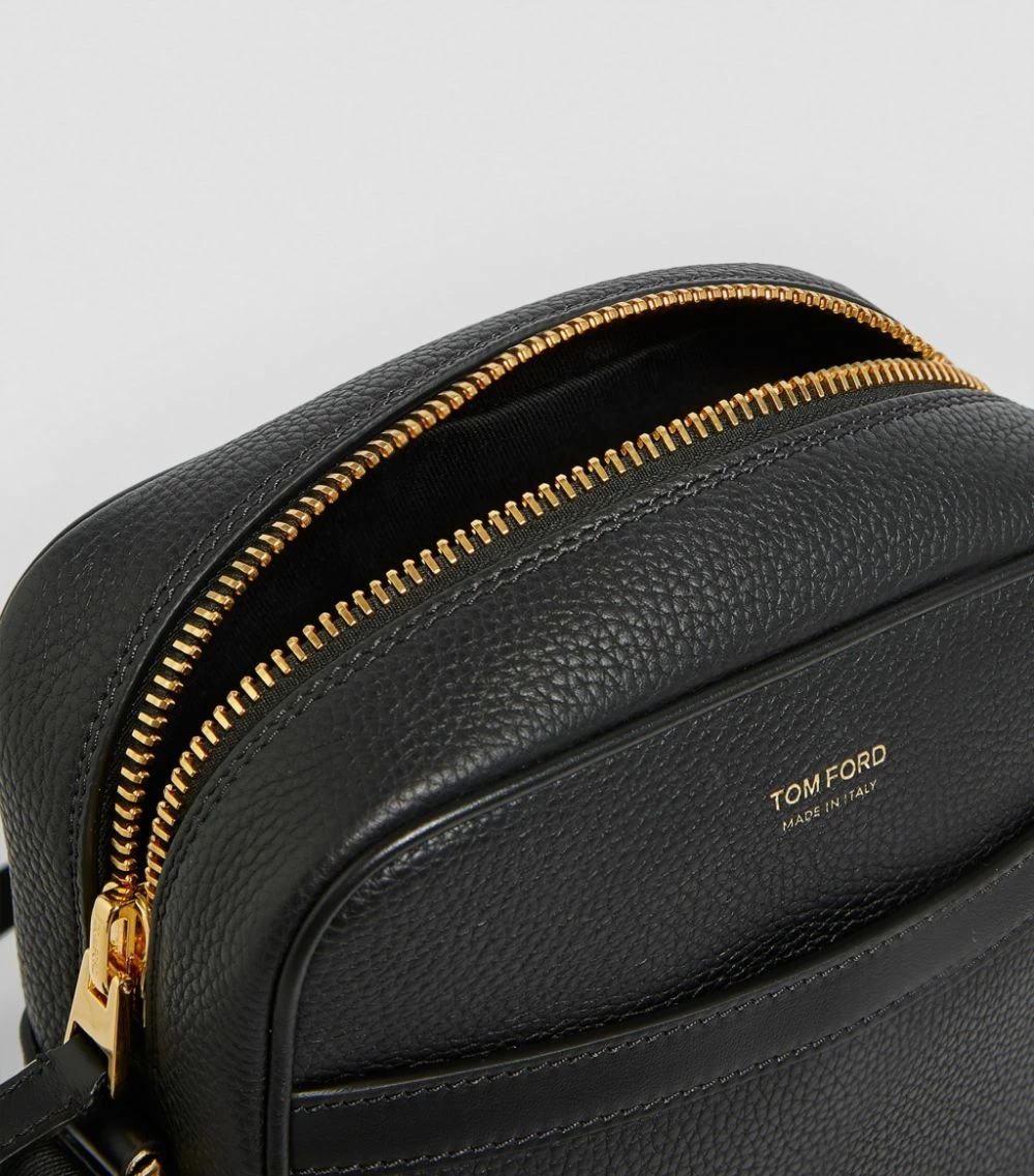 TOM FORD Small Leather Messenger Bag BLK BLK Messenger Bags 6 TOM FORD Small Leather Messenger Bag BLK BLK Messenger Bags - Image 6