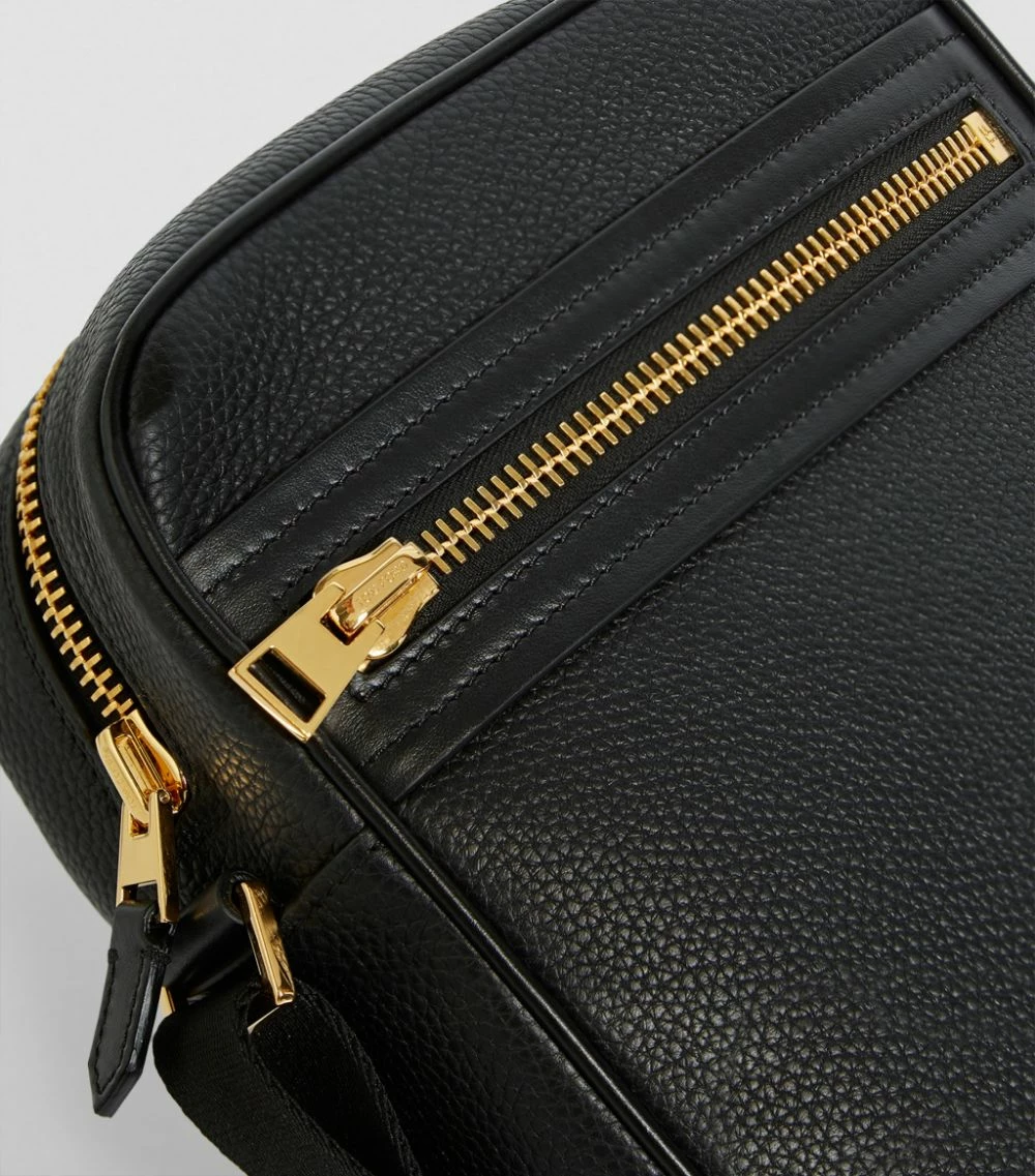 TOM FORD Small Leather Messenger Bag BLK BLK Messenger Bags 10 TOM FORD Small Leather Messenger Bag BLK BLK Messenger Bags - Image 10