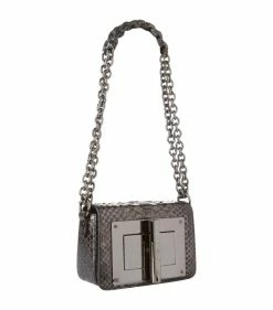 TOM FORD Small Python Natalia Shoulder Bag GUN Shoulder Bags -Tom Ford Store tom ford small python natalia shoulder bag 16455483 31890569 1000