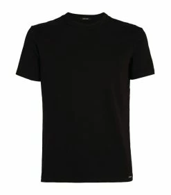 TOM FORD Stretch-Cotton T-Shirt BLACK Printed T-Shirts