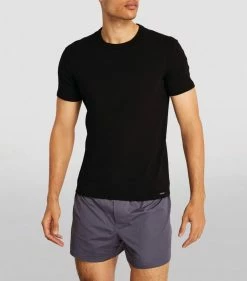 TOM FORD Stretch-Cotton T-Shirt BLACK Printed T-Shirts 8 TOM FORD Stretch-Cotton T-Shirt BLACK Printed T-Shirts -Tom Ford Store tom ford stretch cotton t shirt 17378503 35830172 1000