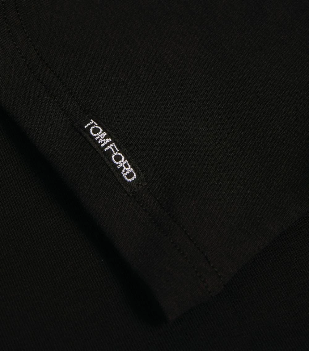 TOM FORD Stretch-Cotton T-Shirt BLACK Printed T-Shirts 5 TOM FORD Stretch-Cotton T-Shirt BLACK Printed T-Shirts - Image 5