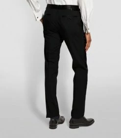 TOM FORD TF FTRS SHELTON SATIN 001 BLK Tailored Trousers -Tom Ford Store tom ford tf ftrs shelton satin 15131630 36714196 1000