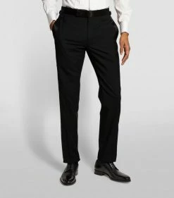 TOM FORD TF FTRS SHELTON SATIN 001 BLK Tailored Trousers -Tom Ford Store tom ford tf ftrs shelton satin 15131630 36715180 1000