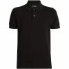 TOM FORD TF POLO GARMENT DYED SSLV K09 BLK SLD Polo Shirts