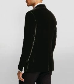 TOM FORD Velour Cocktail Jacket 001 BLK SLD Jackets -Tom Ford Store tom ford velour cocktail jacket 16906226 33533813 1000