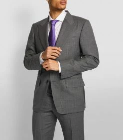 TOM FORD Windsor Check 3-Piece Suit 911R85 GREY POW 3 Piece Suits -Tom Ford Store tom ford windsor check 3 piece suit 16407534 31499444 1000