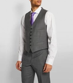 TOM FORD Windsor Check 3-Piece Suit 911R85 GREY POW 3 Piece Suits -Tom Ford Store tom ford windsor check 3 piece suit 16407534 31501135 1000